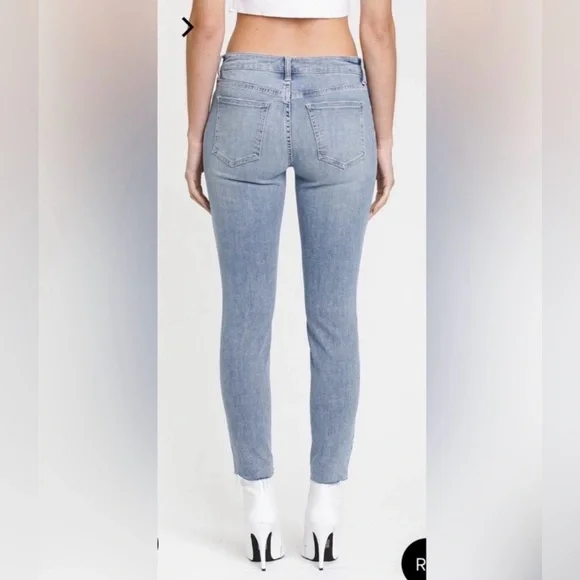 Pistola Light Wash Skinny Jeans with Raw Hem, size 27 - Picture 2 of 12